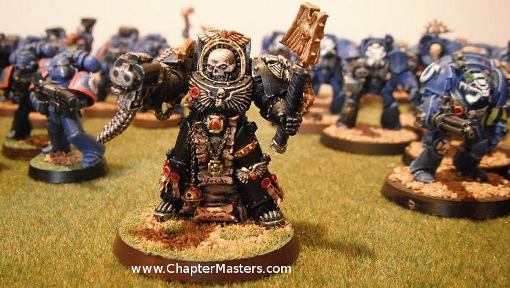 Space marine 2004 Terminator Chaplain, Mk2 Terminator Chaplain, Terminator Chaplain, Ultramarine Terminator Chaplain